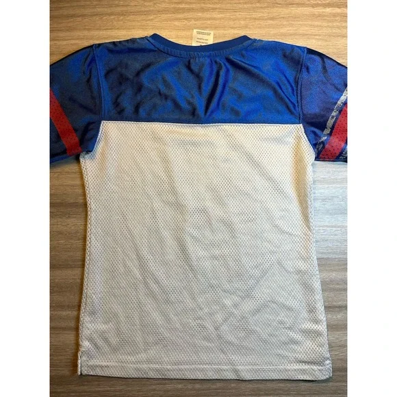 Kansas Jayhawks Jersey Youth M 7/8 Russell Distressed - Picture 2 of 3